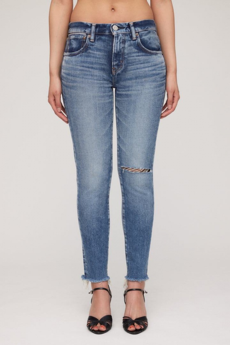 Dámské Džíny Moussy Vintage Lawrenceville Hubená Blankyt | BPZ2865DA