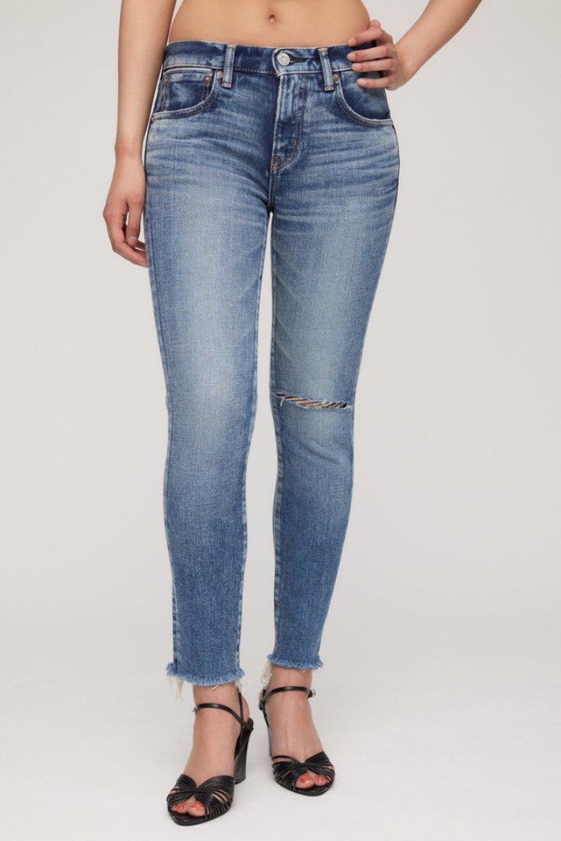Dámské Džíny Moussy Vintage Lawrenceville Hubená Blankyt | BPZ2865DA