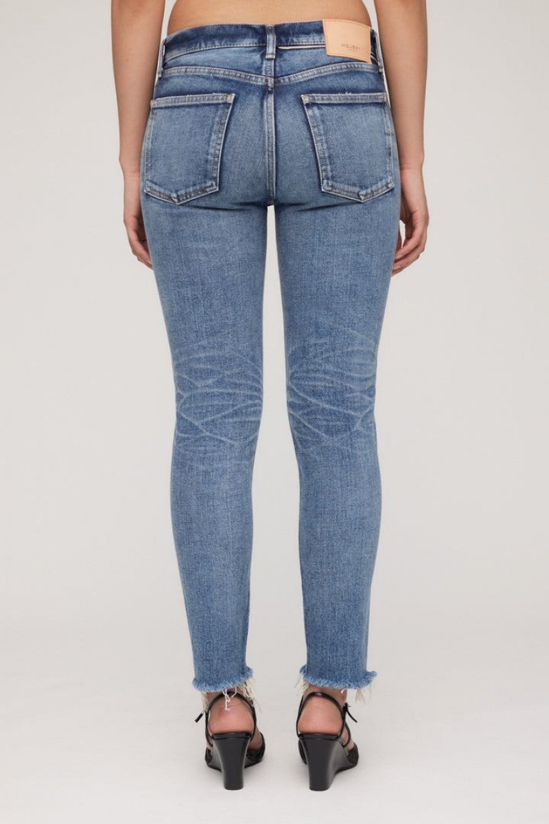 Dámské Džíny Moussy Vintage Lawrenceville Hubená Blankyt | BPZ2865DA