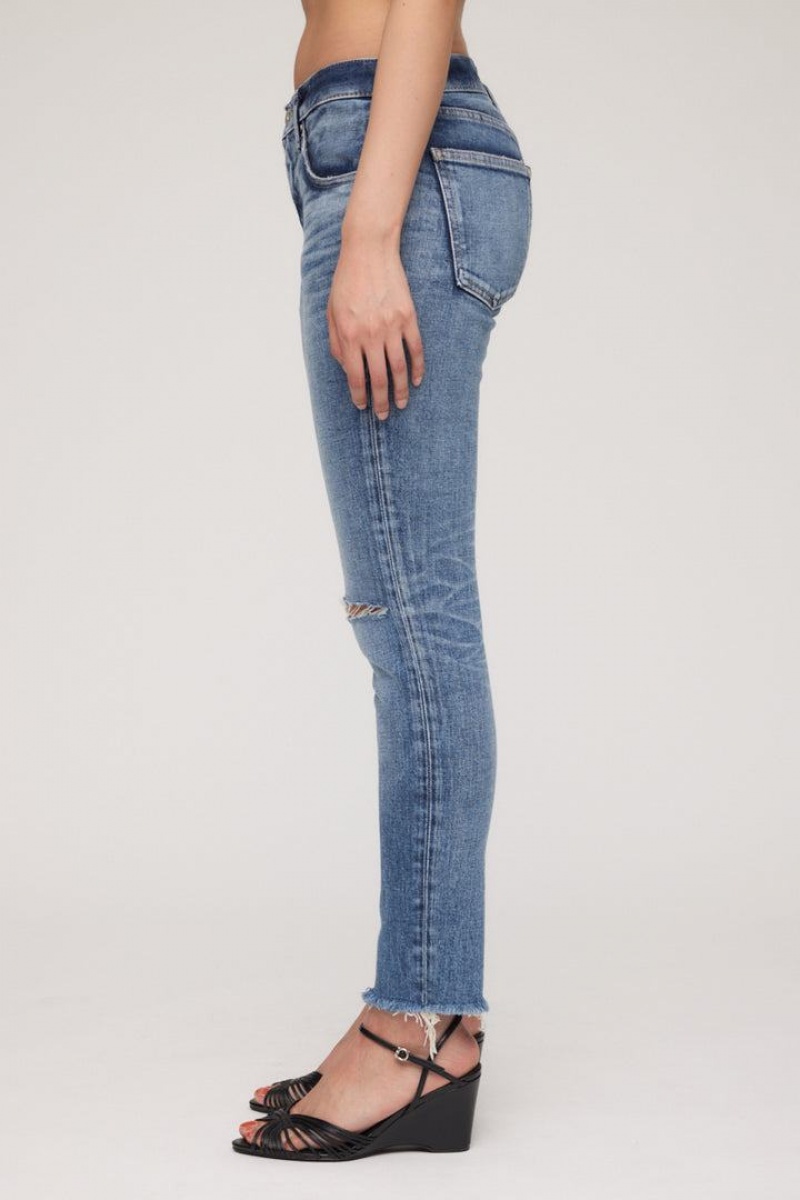 Dámské Džíny Moussy Vintage Lawrenceville Hubená Blankyt | BPZ2865DA