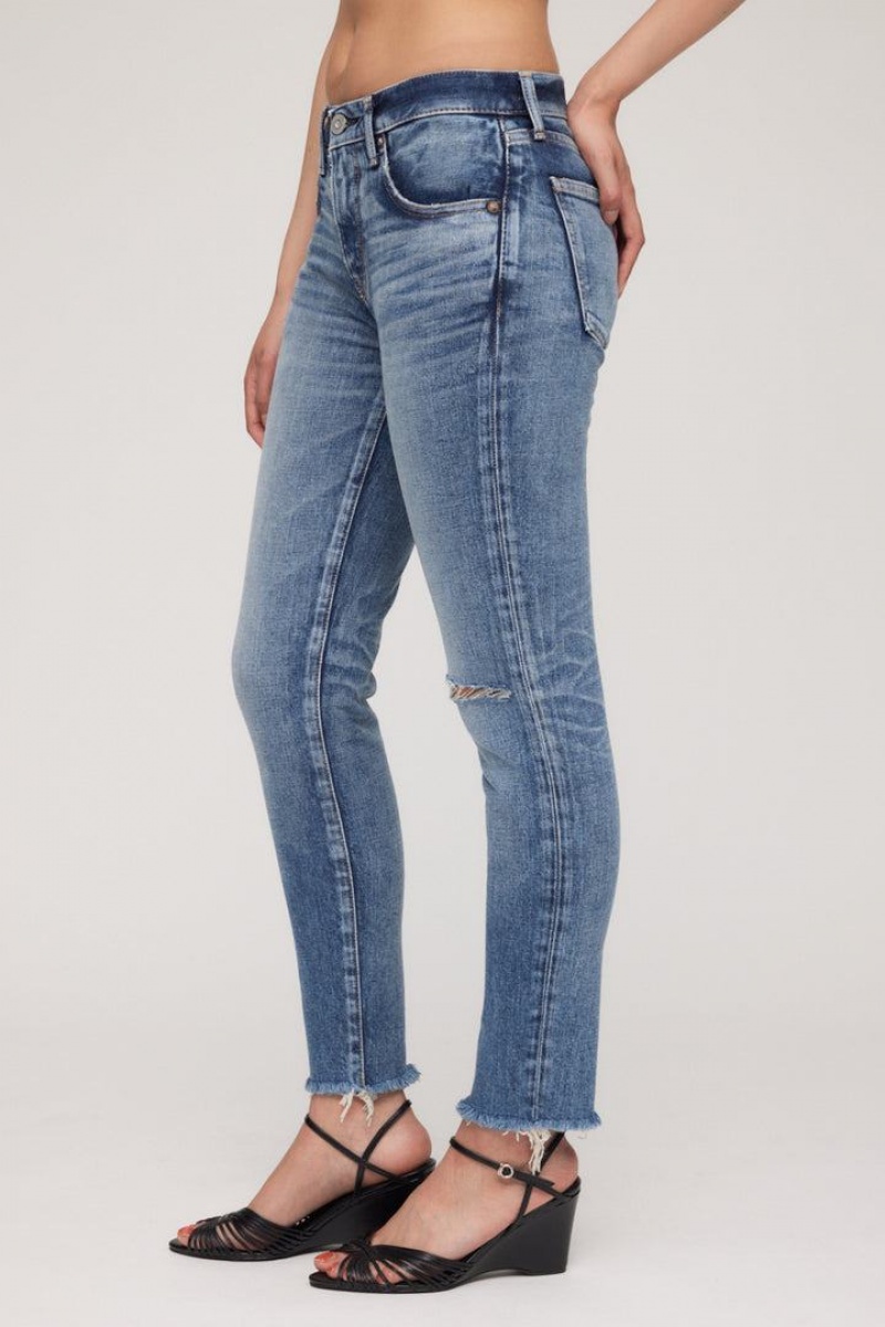 Dámské Džíny Moussy Vintage Lawrenceville Hubená Blankyt | BPZ2865DA