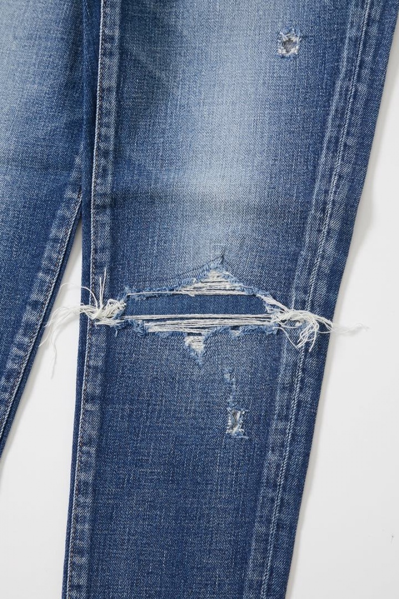 Dámské Džíny Moussy Vintage Lenwood Hubená Blankyt | JMI7494QR