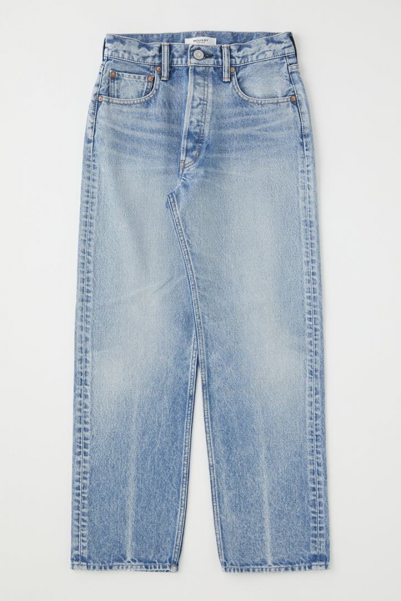 Dámské Džíny Moussy Vintage Leslie Cropped Widestraight Blankyt | AJZ9441GA