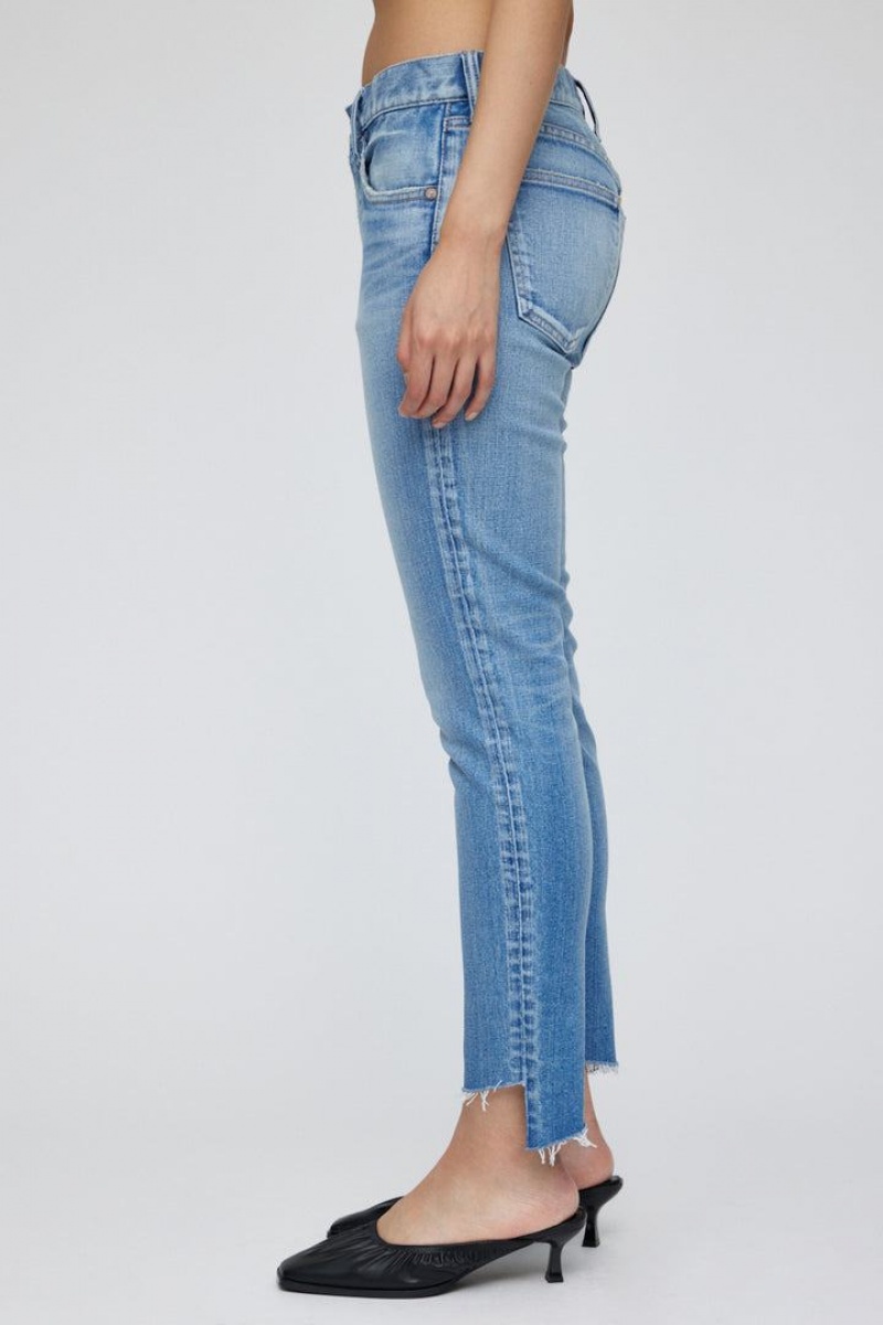 Dámské Džíny Moussy Vintage Lima Hubená Blankyt | BRS562YN