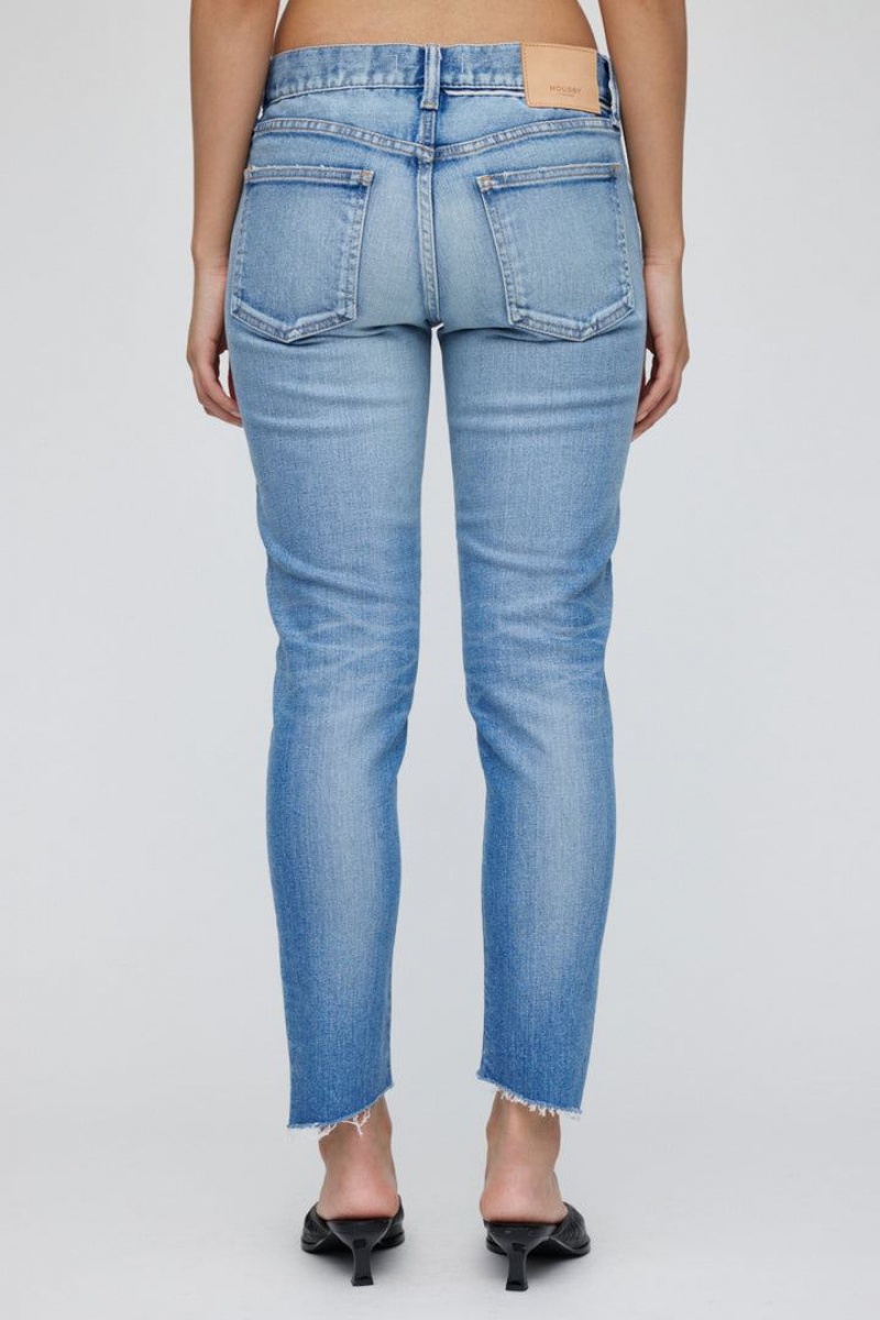 Dámské Džíny Moussy Vintage Lima Hubená Blankyt | BRS562YN