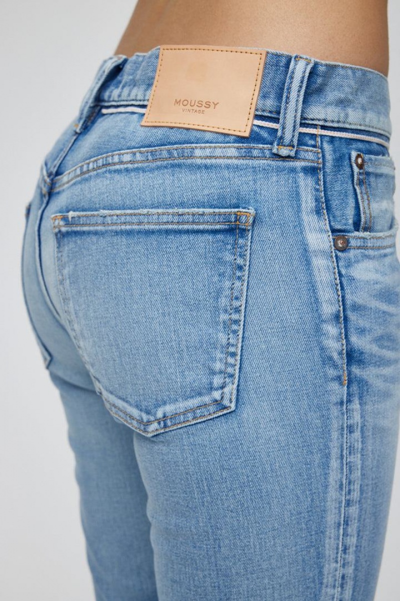 Dámské Džíny Moussy Vintage Lima Hubená Blankyt | BRS562YN