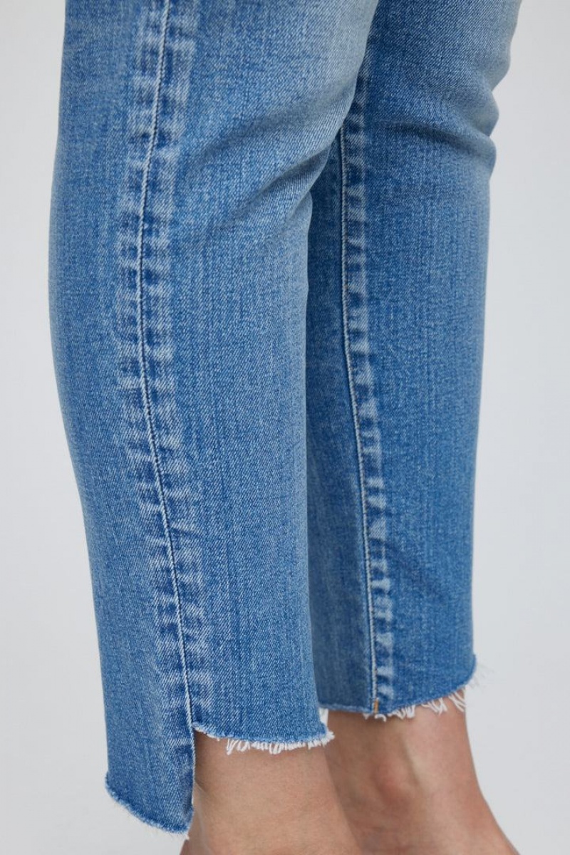 Dámské Džíny Moussy Vintage Lima Hubená Blankyt | BRS562YN