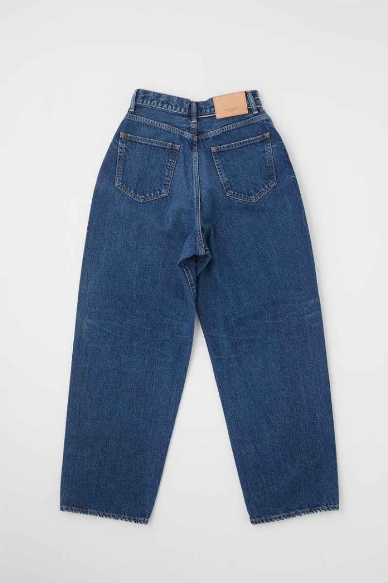 Dámské Džíny Moussy Vintage Matheny Široké Tapered Blankyt | PNW2275TN