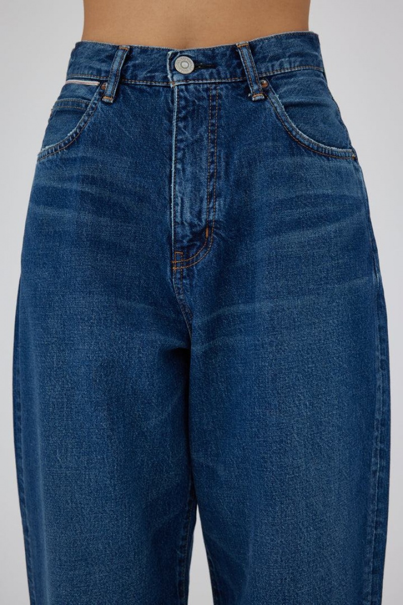 Dámské Džíny Moussy Vintage Matheny Široké Tapered Blankyt | PNW2275TN