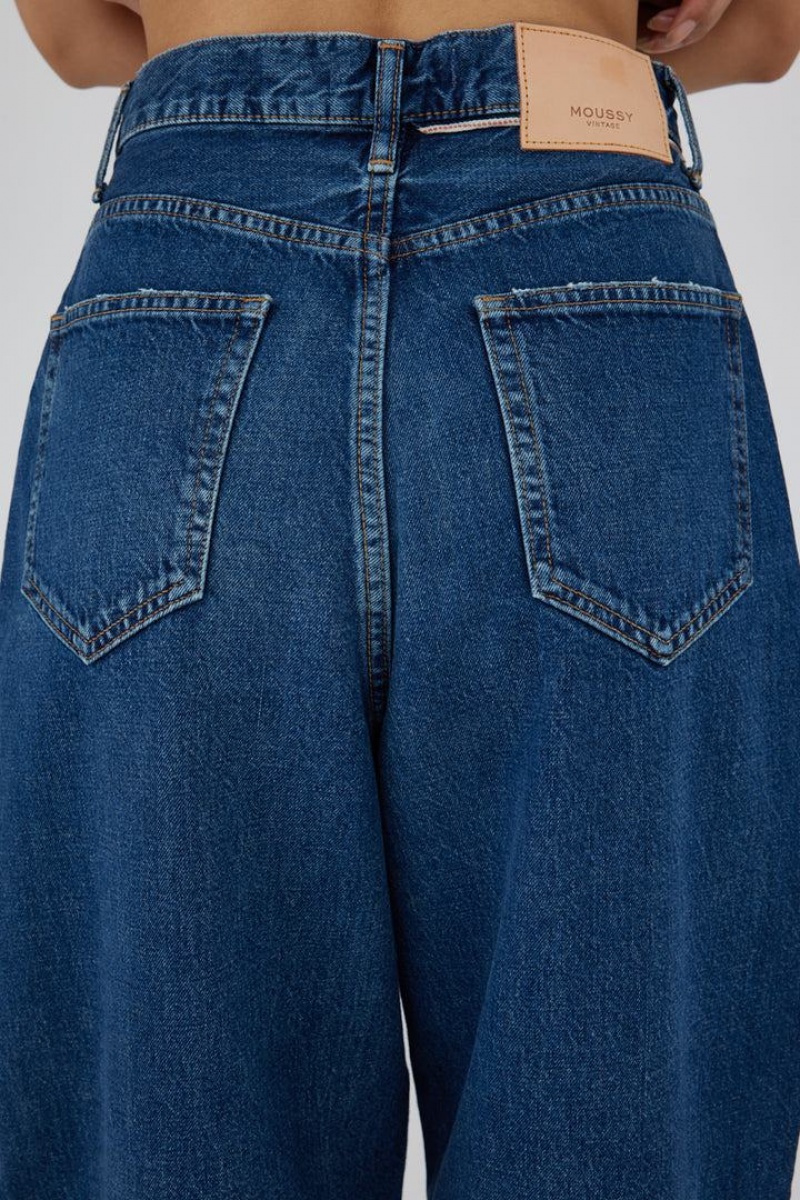Dámské Džíny Moussy Vintage Matheny Široké Tapered Blankyt | PNW2275TN