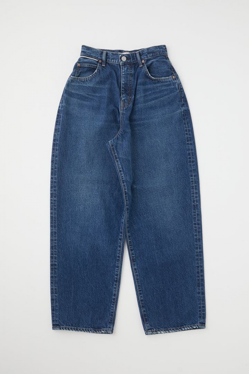Dámské Džíny Moussy Vintage Matheny Široké Tapered Blankyt | PNW2275TN