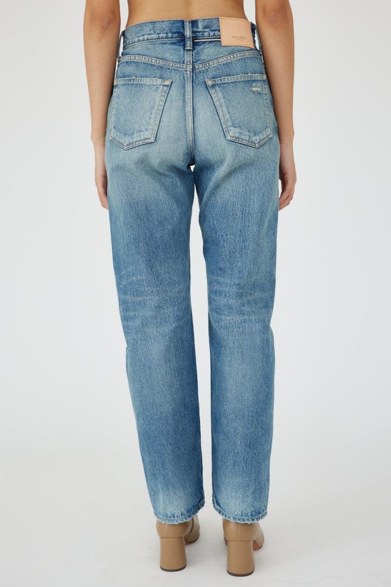 Dámské Džíny Moussy Vintage Mckellar Selvedge Široké Rovný Blankyt | QJN833UZ