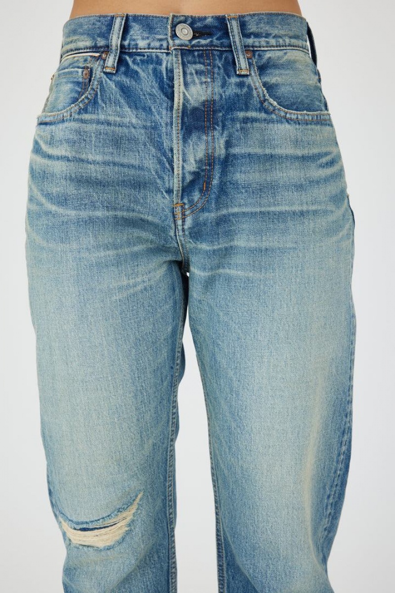 Dámské Džíny Moussy Vintage Mckellar Selvedge Široké Rovný Blankyt | QJN833UZ