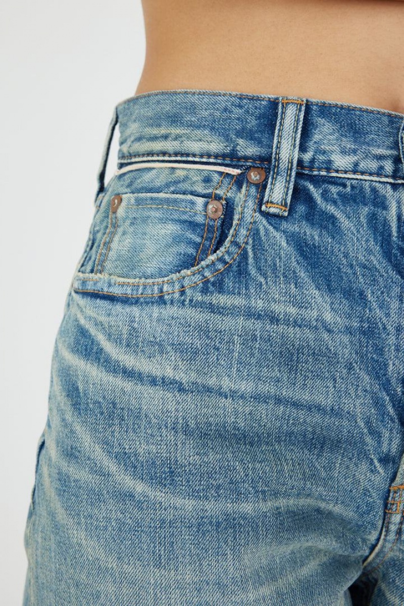 Dámské Džíny Moussy Vintage Mckellar Selvedge Široké Rovný Blankyt | QJN833UZ