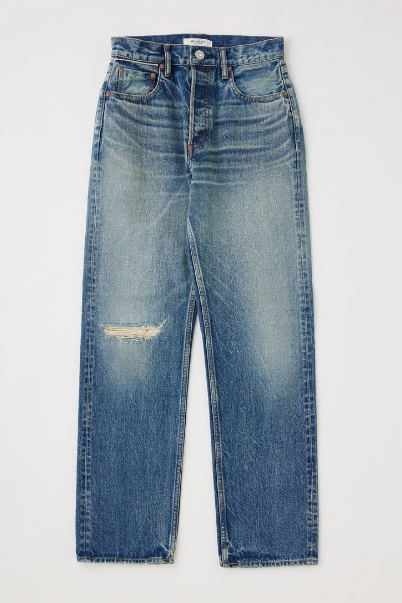 Dámské Džíny Moussy Vintage Mckellar Selvedge Široké Rovný Blankyt | QJN833UZ