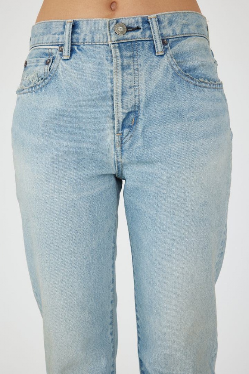 Dámské Džíny Moussy Vintage Neely Rovný Světle Blankyt | NLZ4389QB