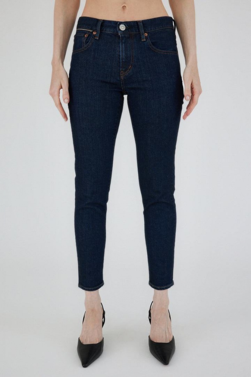 Dámské Džíny Moussy Vintage Norco Hubená Tmavě Blankyt | QTQ7999YW