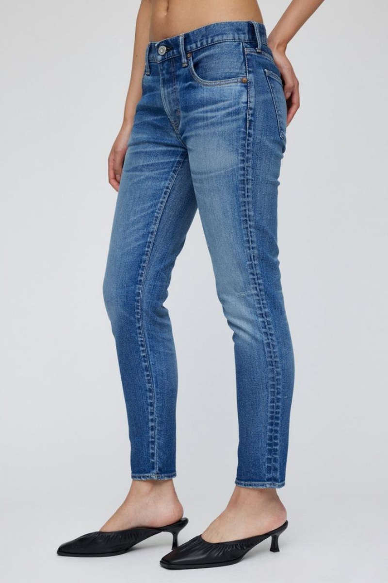 Dámské Džíny Moussy Vintage Nunda Hubená Blankyt | LTB7558FY