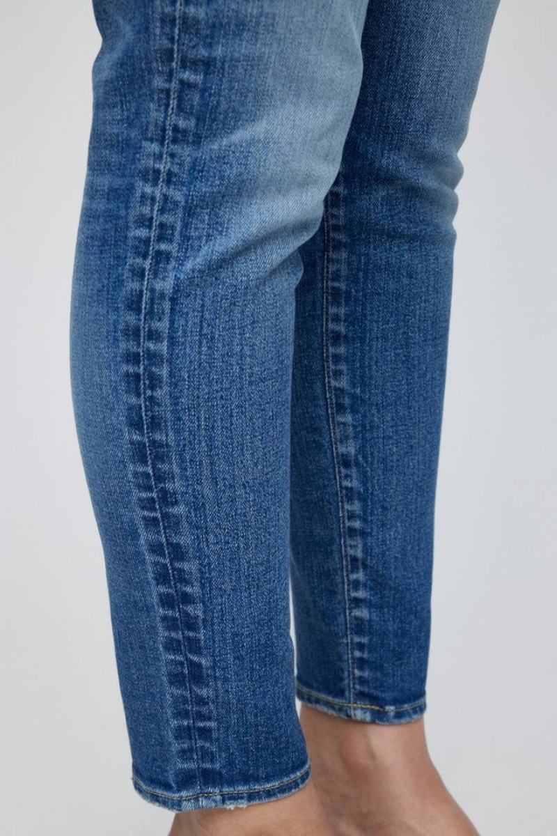 Dámské Džíny Moussy Vintage Nunda Hubená Blankyt | LTB7558FY
