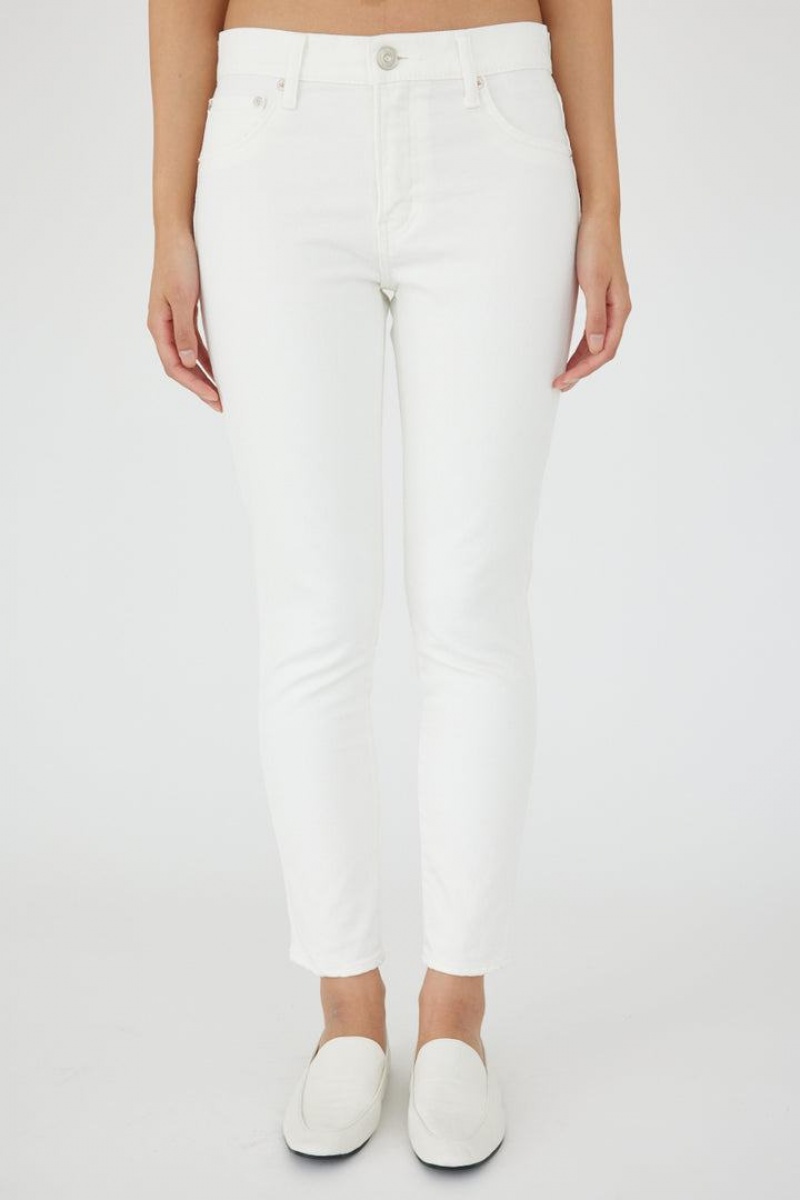 Dámské Džíny Moussy Vintage Oakhaven Hubená Bílé | TIB2430GR