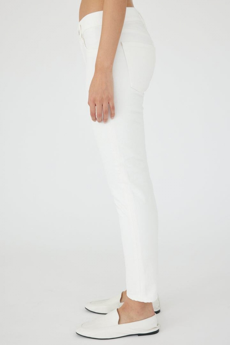 Dámské Džíny Moussy Vintage Oakhaven Hubená Bílé | TIB2430GR