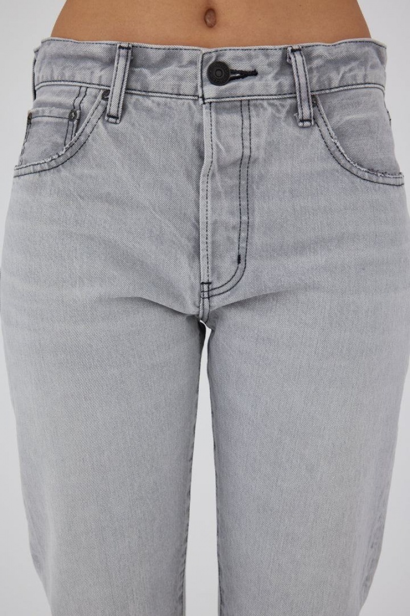 Dámské Džíny Moussy Vintage Panaca Rovný Světle Černé | ZPI9388IT