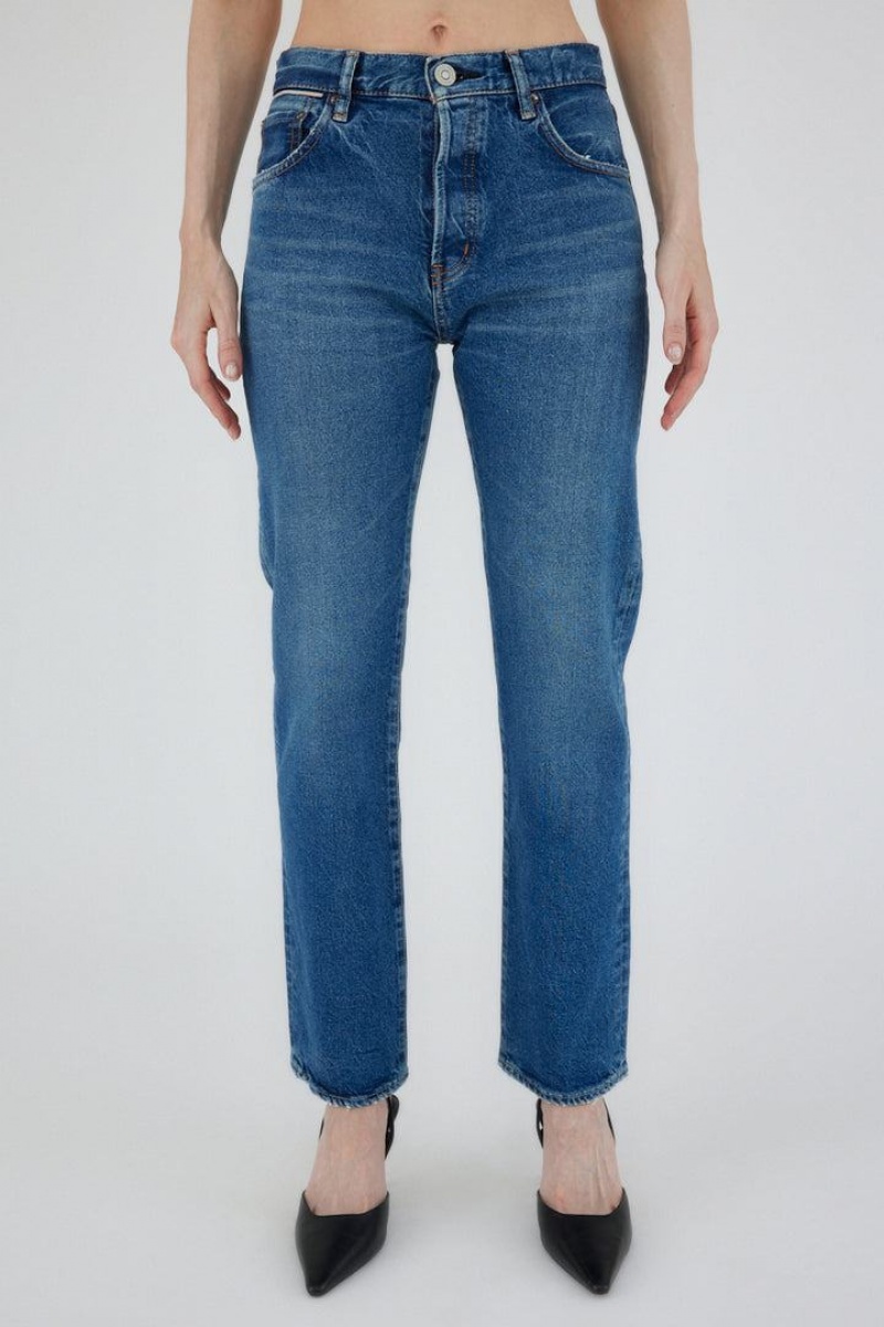 Dámské Džíny Moussy Vintage Pettit Rovný Blankyt | FGT8687JA