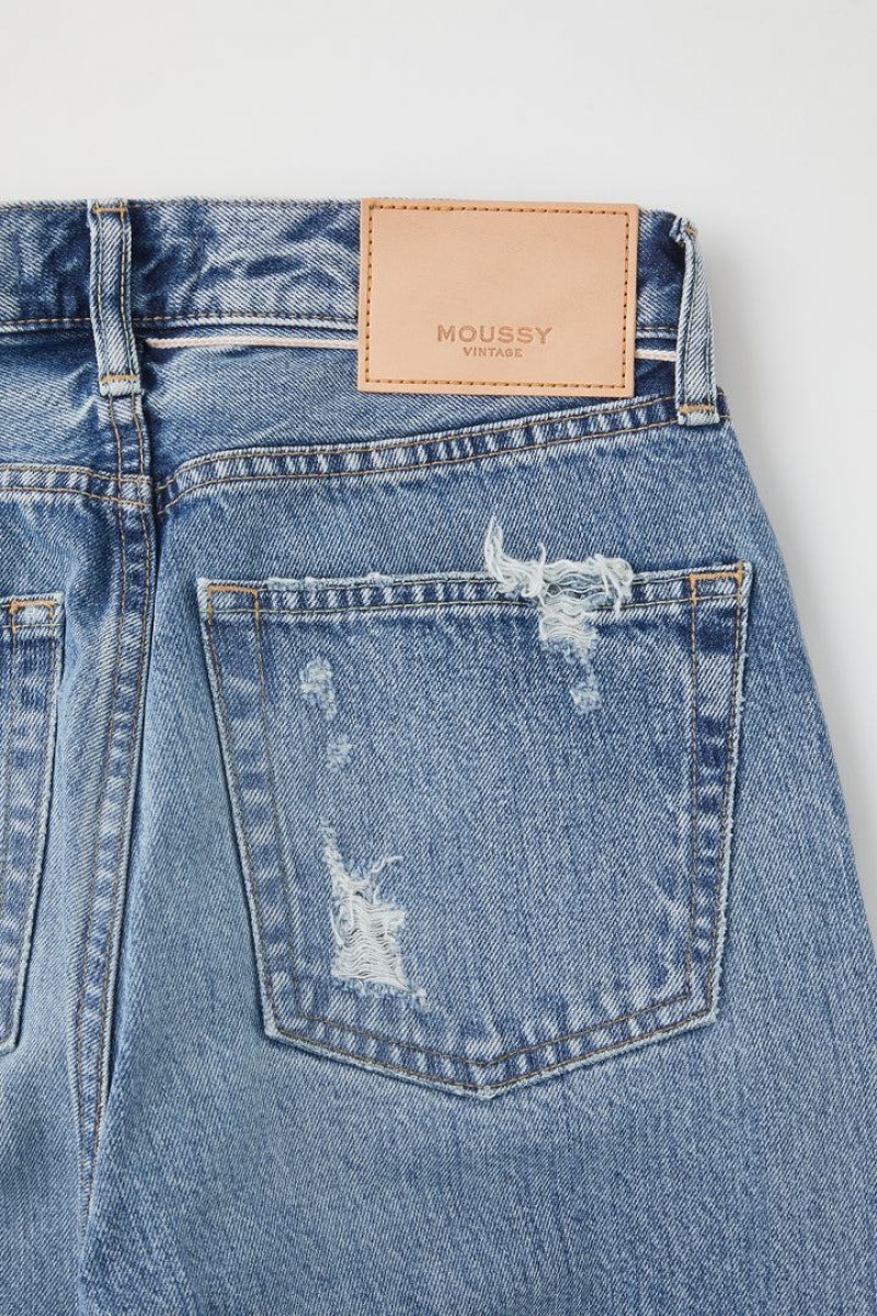Dámské Džíny Moussy Vintage Plymouth Rovný Blankyt | JUN2593JM
