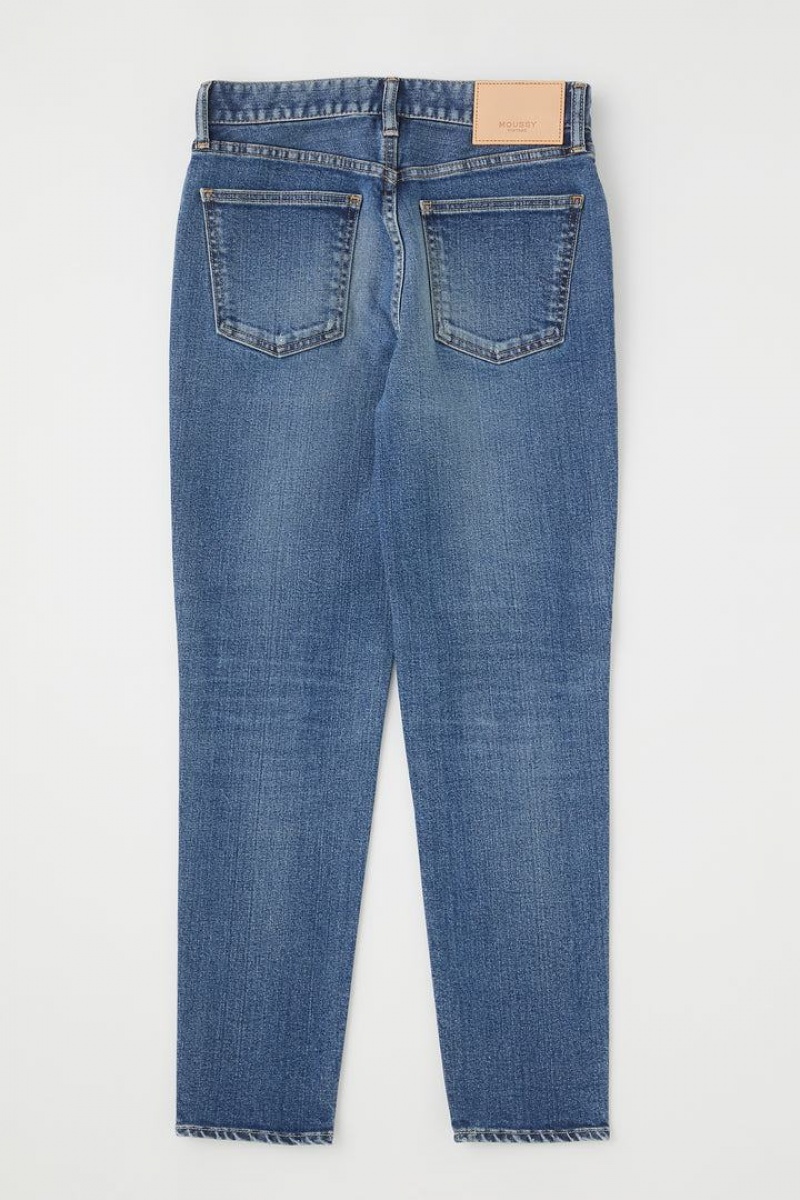 Dámské Džíny Moussy Vintage Rhett Hubená-hi Tmavě Blankyt | JLR7428MG