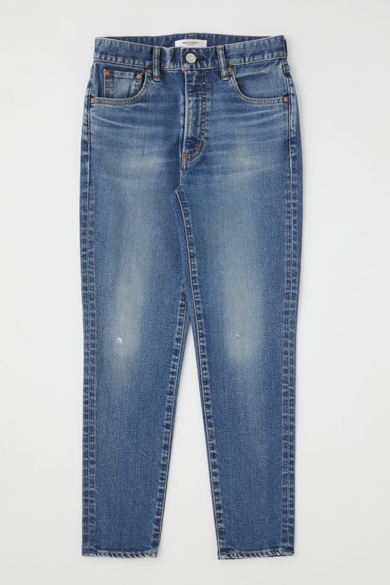 Dámské Džíny Moussy Vintage Rhett Hubená-hi Tmavě Blankyt | JLR7428MG