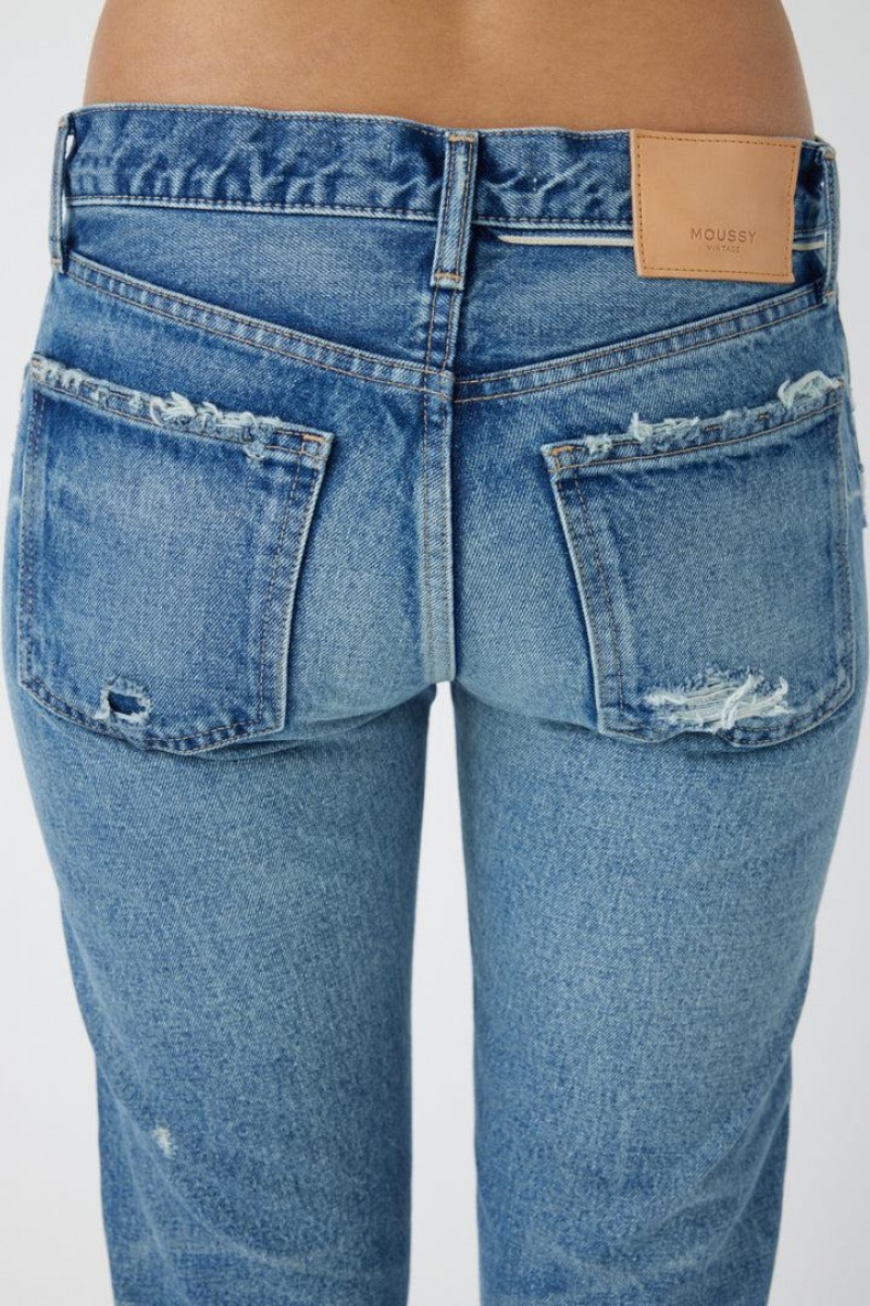 Dámské Džíny Moussy Vintage Ridgeway Tapered Blankyt | JMR4249AH