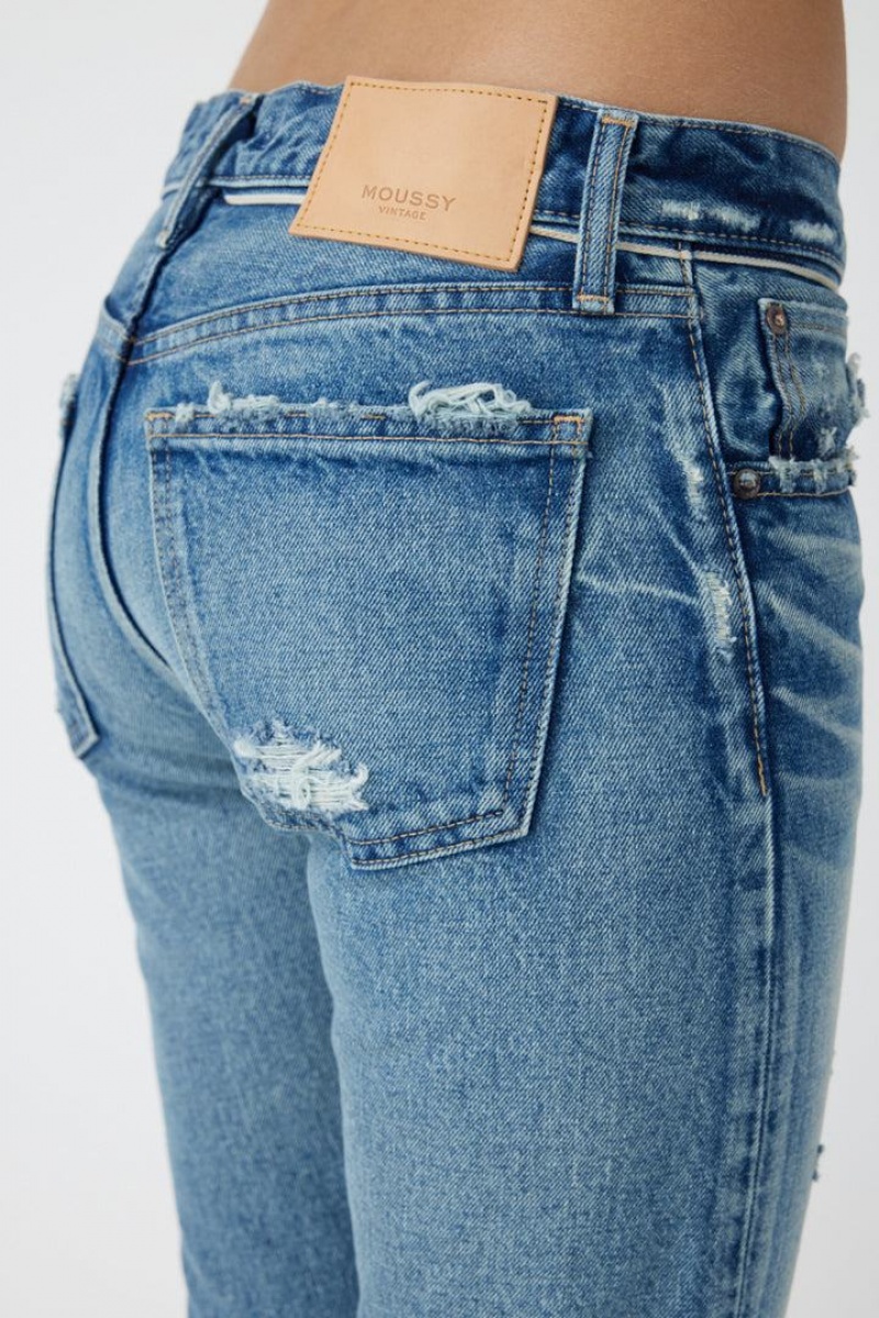 Dámské Džíny Moussy Vintage Ridgeway Tapered Blankyt | JMR4249AH