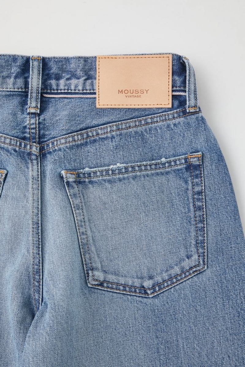 Dámské Džíny Moussy Vintage Riverview Široké Rovný Blankyt | XVO999PN