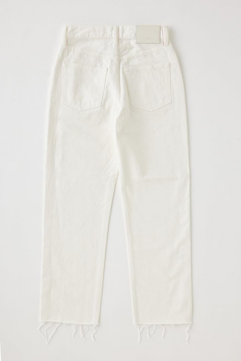 Dámské Džíny Moussy Vintage Robco Široké Rovný-cropped Bílé | YKZ8811GH