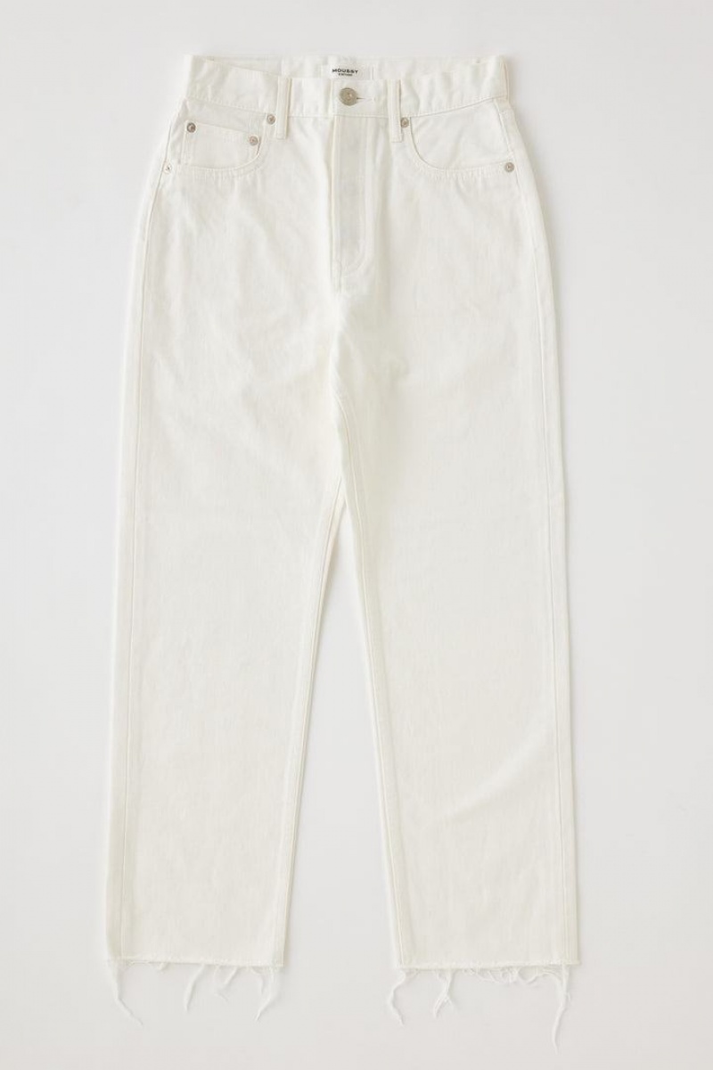 Dámské Džíny Moussy Vintage Robco Široké Rovný-cropped Bílé | YKZ8811GH