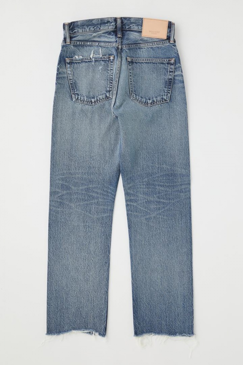 Dámské Džíny Moussy Vintage Sawdust Rovný Blankyt | AQL2986UF