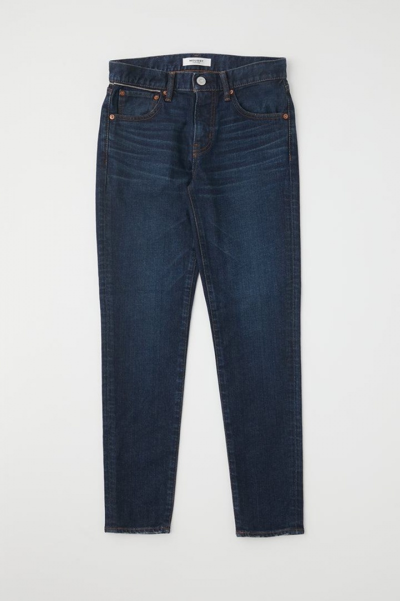 Dámské Džíny Moussy Vintage Shandon Hubená (Longer Inseam) Tmavě Blankyt | USQ3292YL