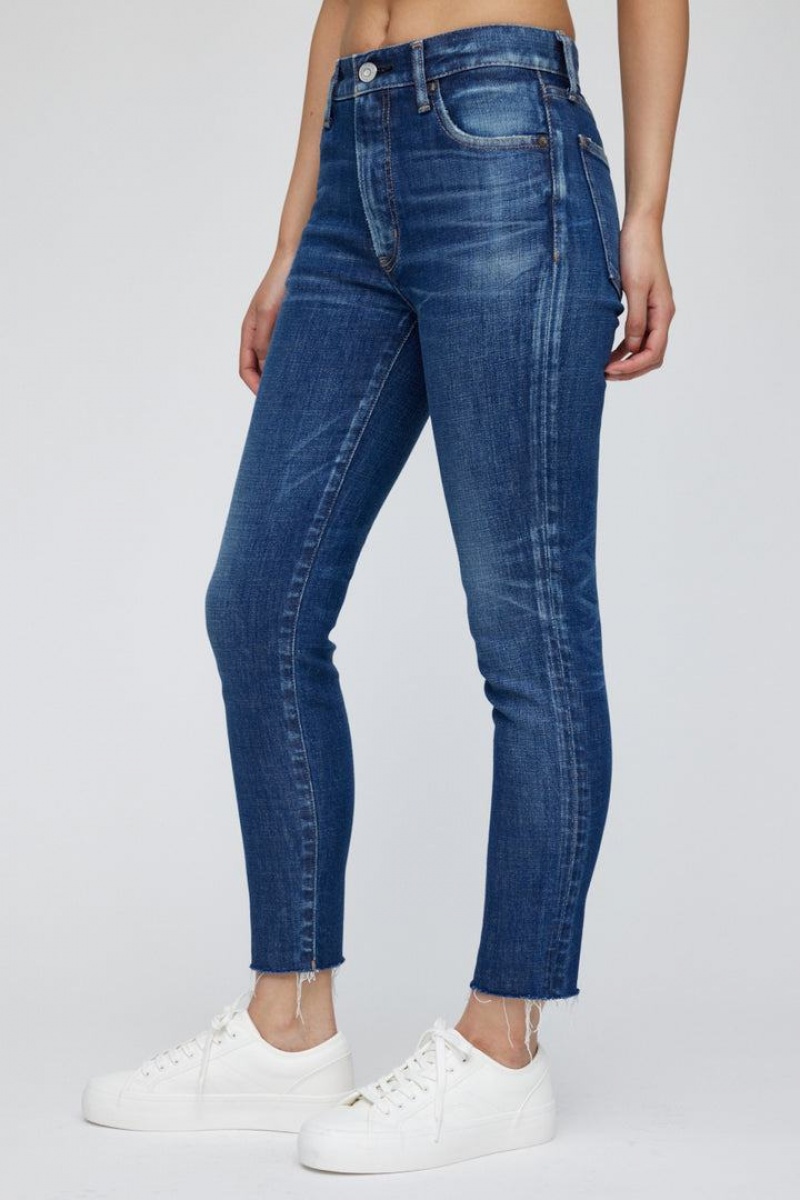 Dámské Džíny Moussy Vintage Sonyea Hubená-high Rise Blankyt | MFY551OA