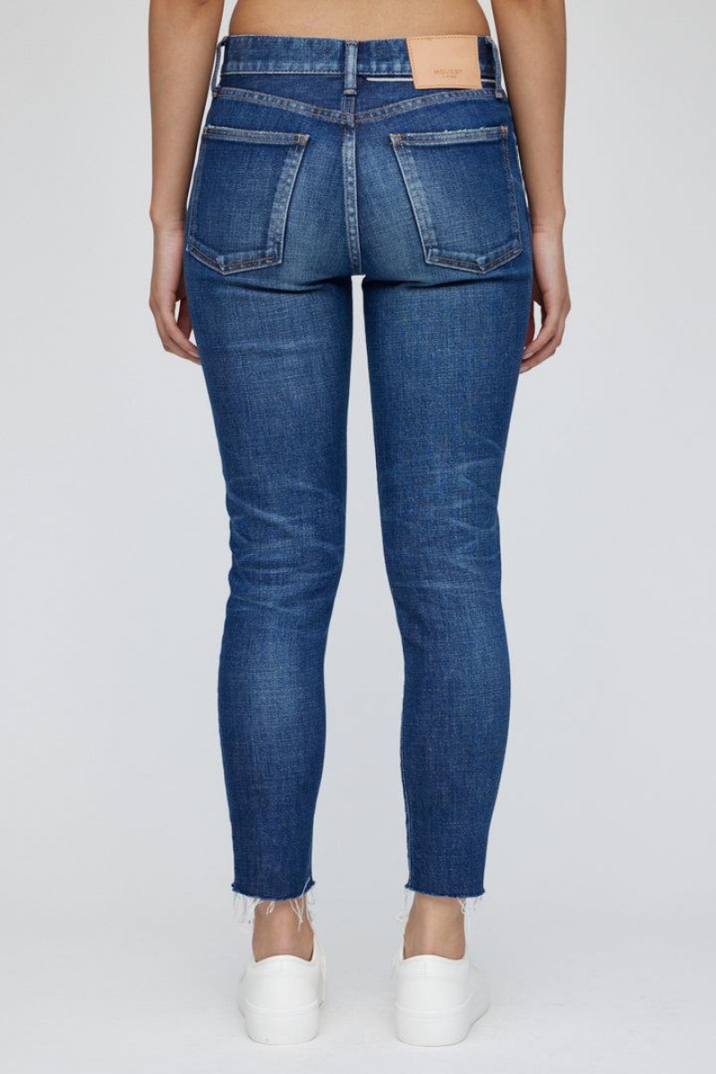 Dámské Džíny Moussy Vintage Sonyea Hubená-high Rise Blankyt | MFY551OA