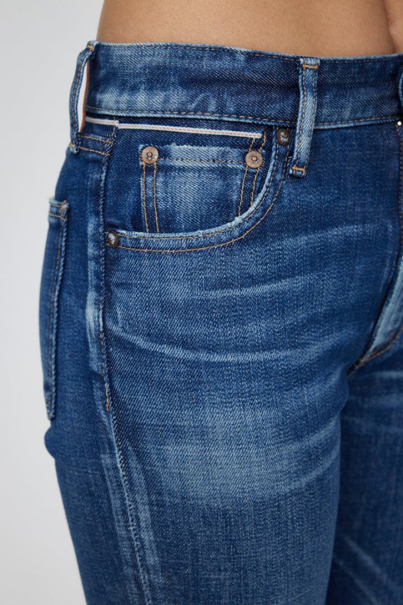 Dámské Džíny Moussy Vintage Sonyea Hubená-high Rise Blankyt | MFY551OA