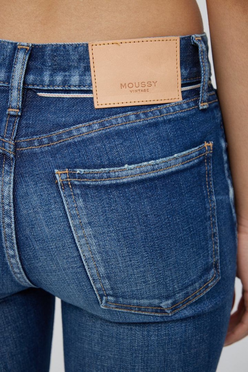 Dámské Džíny Moussy Vintage Sonyea Hubená-high Rise Blankyt | MFY551OA