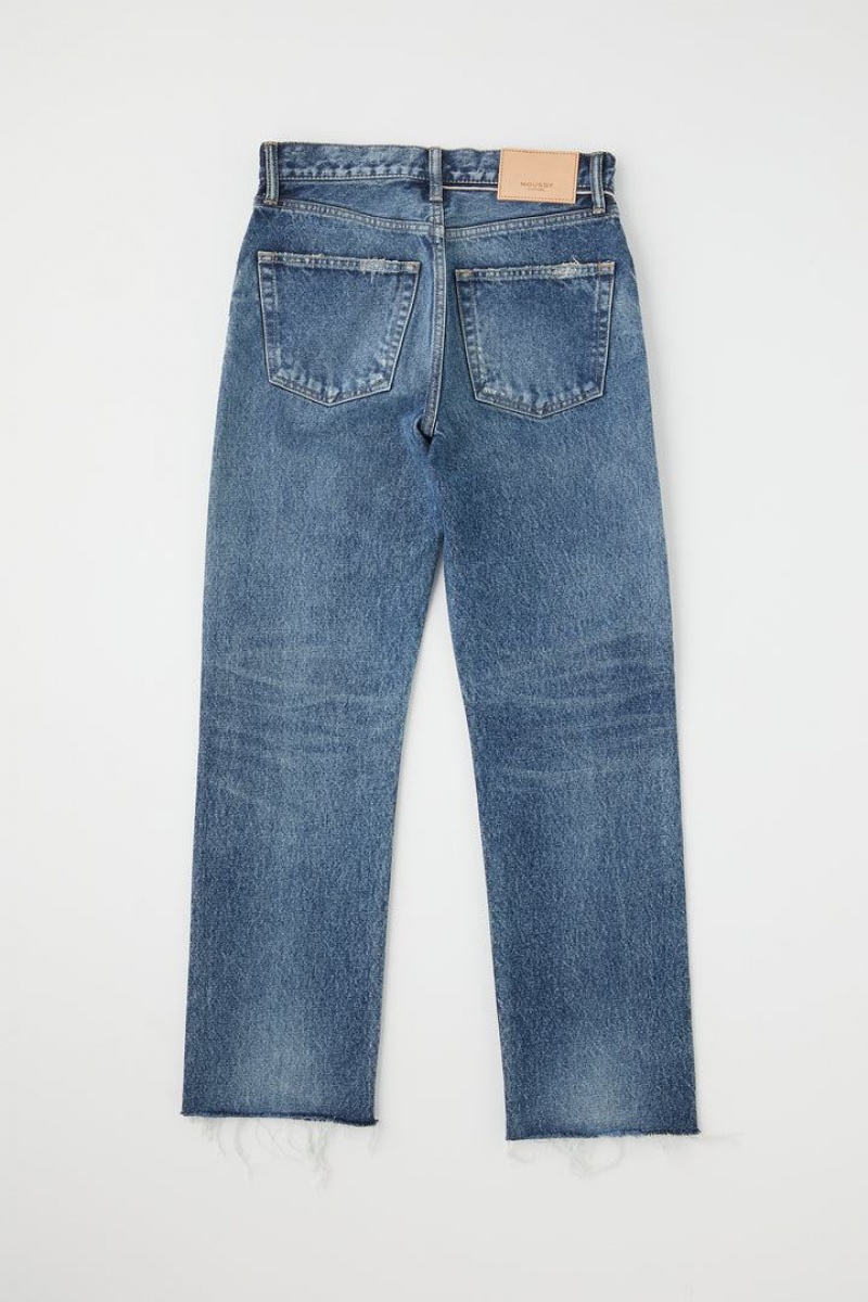 Dámské Džíny Moussy Vintage Sundown Rovný Blankyt | OGU8121ON