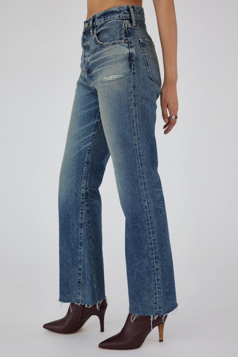 Dámské Džíny Moussy Vintage Torrey Remake Flare Blankyt | JEL8523WX