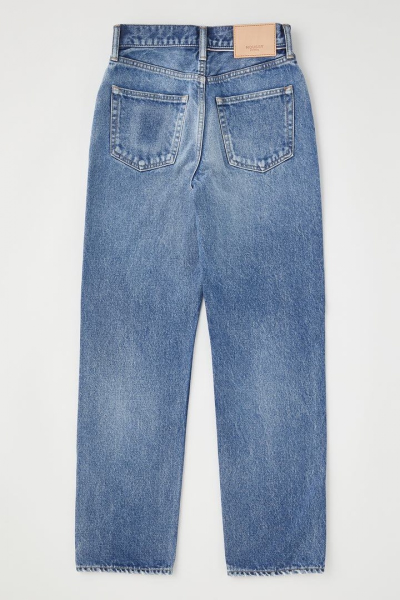 Dámské Džíny Moussy Vintage Trenton Široké Rovný Světle Blankyt | JRX5460NQ
