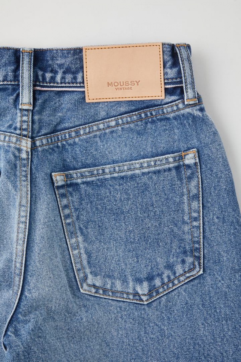 Dámské Džíny Moussy Vintage Trenton Široké Rovný Světle Blankyt | JRX5460NQ