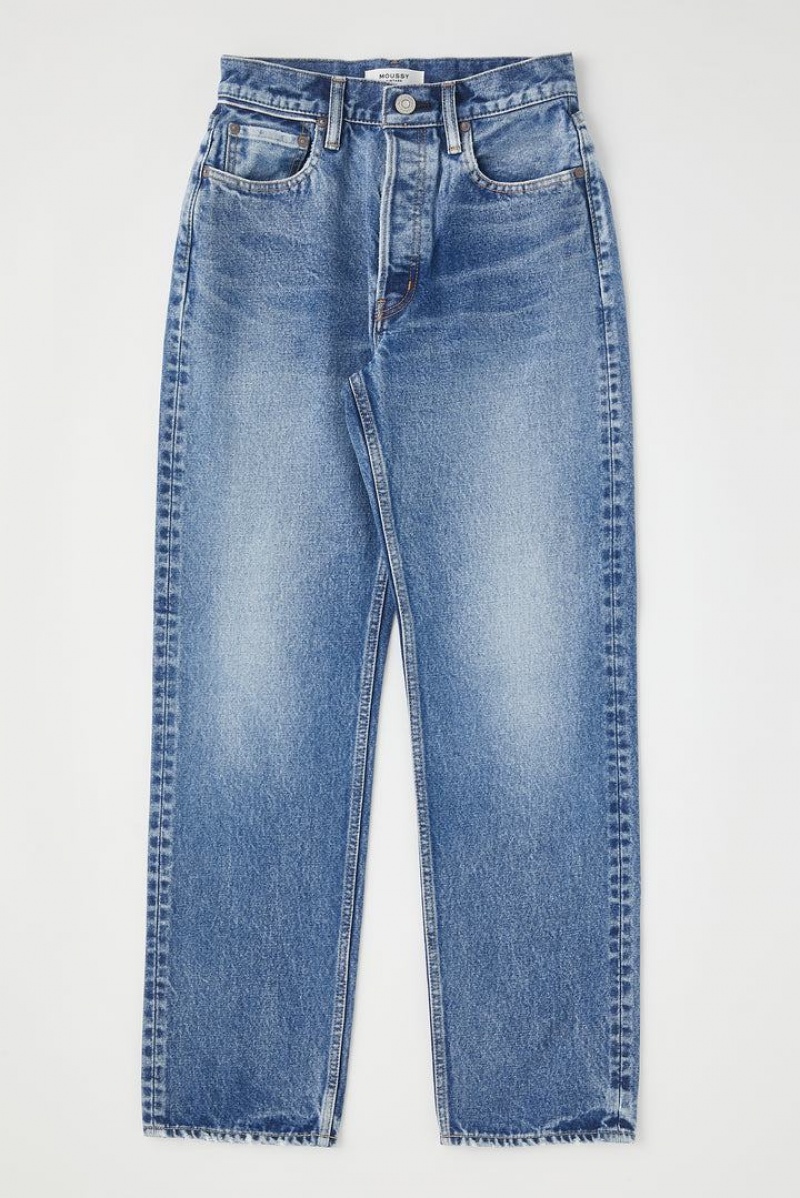 Dámské Džíny Moussy Vintage Trenton Široké Rovný Světle Blankyt | JRX5460NQ