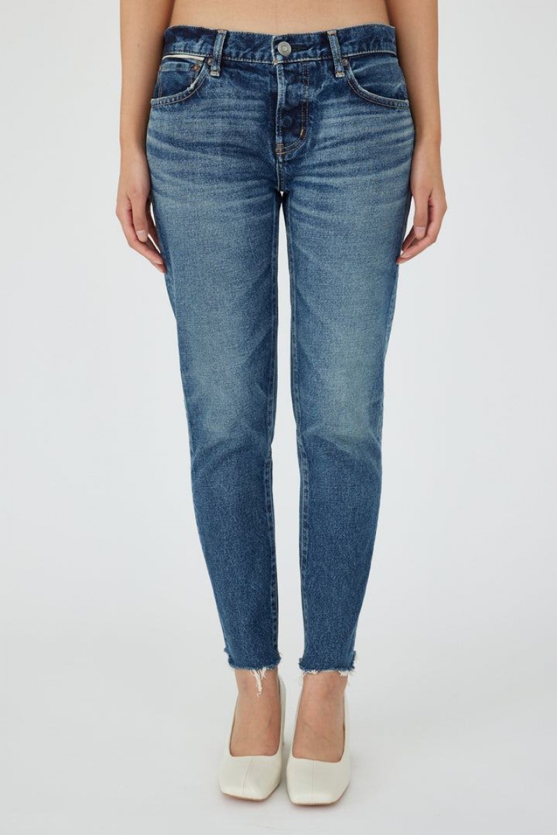 Dámské Džíny Moussy Vintage Velden Tapered Blankyt | XVO5788IP