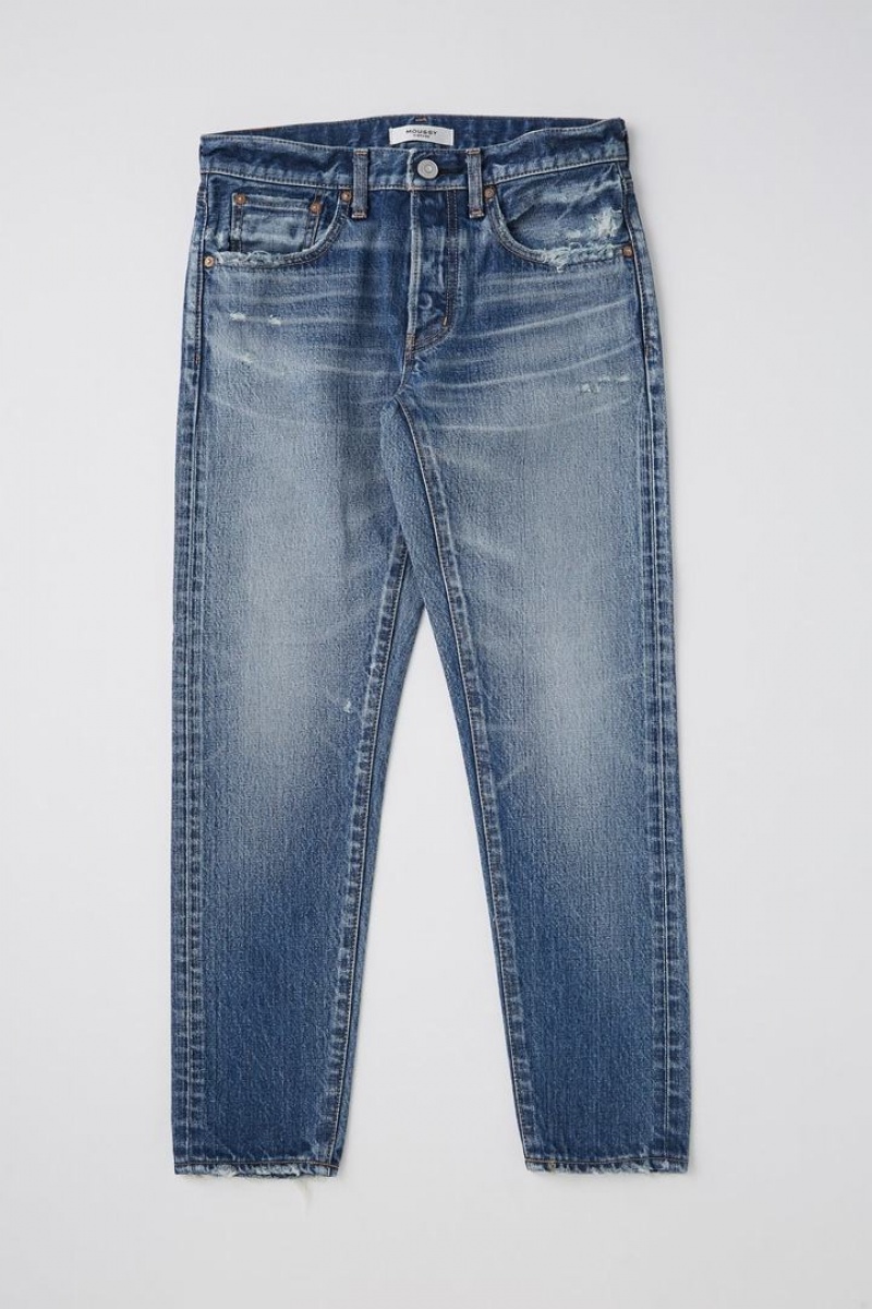 Dámské Džíny Moussy Vintage Vienna Tapered Blankyt | RRB9136PK