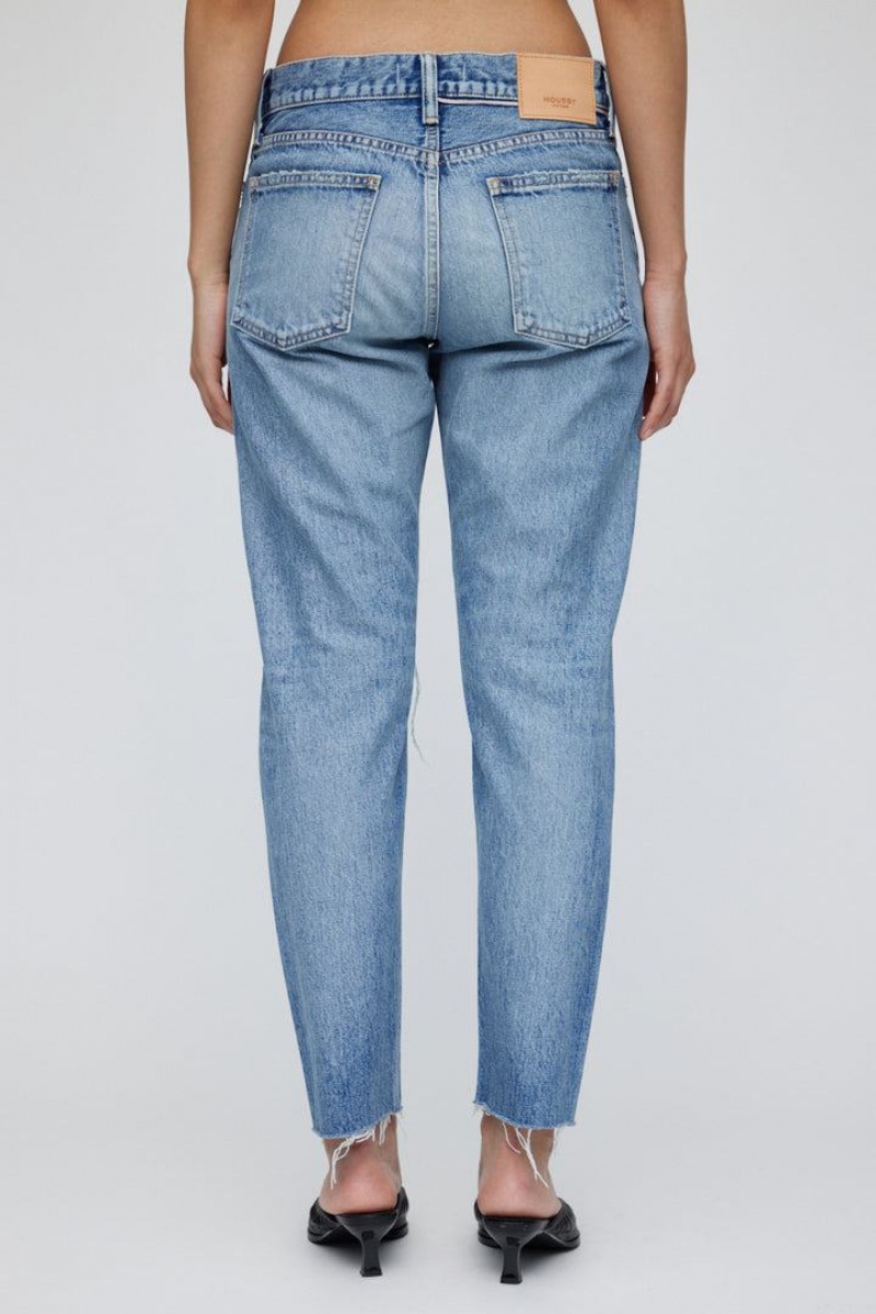 Dámské Džíny Moussy Vintage Wanakah Tapered-mid Světle Blankyt | ZHK2955DC
