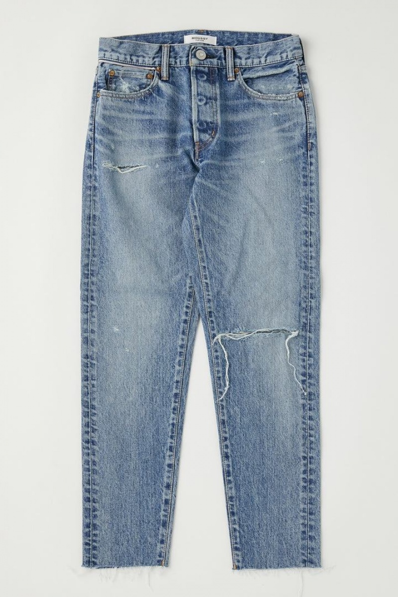 Dámské Džíny Moussy Vintage Wanakah Tapered-mid Světle Blankyt | ZHK2955DC